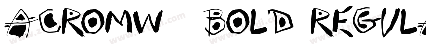 AcromW00 Bold Regula字体转换